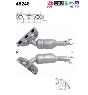 18407518674,BMW 18407518674 Catalytic Converter for BMW