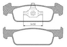 410609646R,DACIA 410609646R Brake Pad Set, disc brake for DACIA