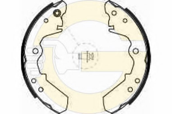 K4435,MK K K 4435 Brake Shoe Set for MK K