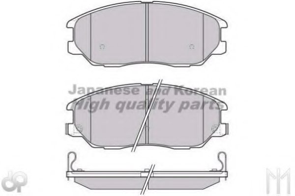 58101H1A80,HYUNDAI 58101-H1A80 Brake Pad Set, disc brake for HYUNDAI