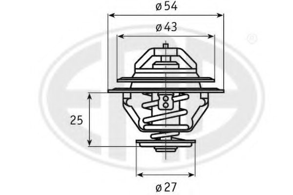 4703088,IVECO 4703088 Thermostat, coolant for IVECO