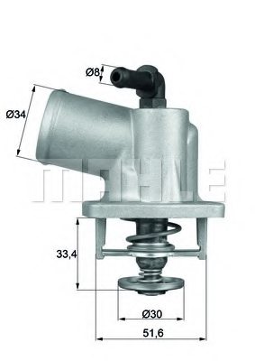 1338331,VAUXH 1338331 Thermostat, coolant for VAUXH
