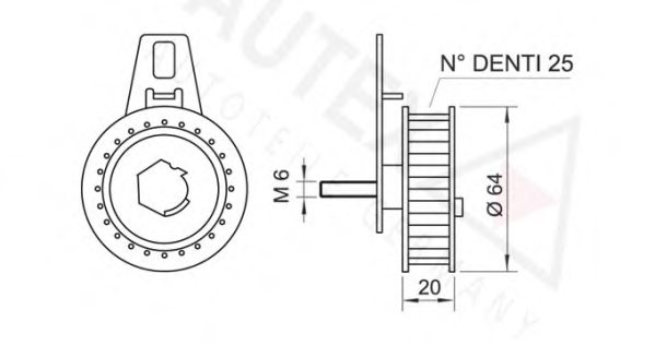 60812384,FIAT 60812384 Tensioner Pulley, timing belt for FIAT