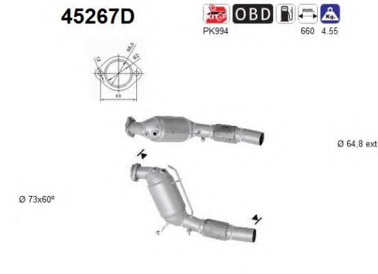 18307792190,BMW 18307792190 Catalytic Converter for BMW