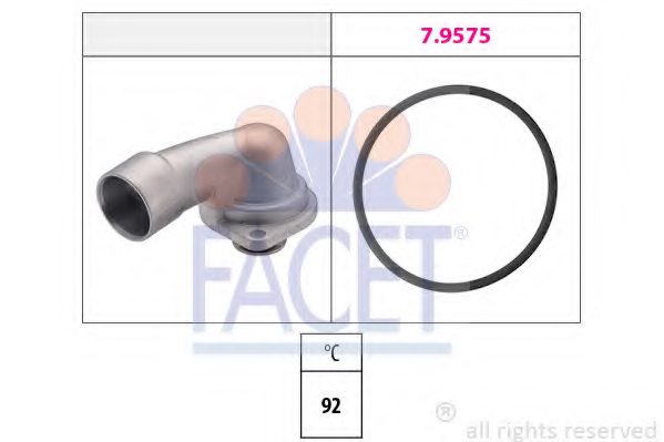 1338014,OPEL 1338014 Thermostat, coolant for OPEL