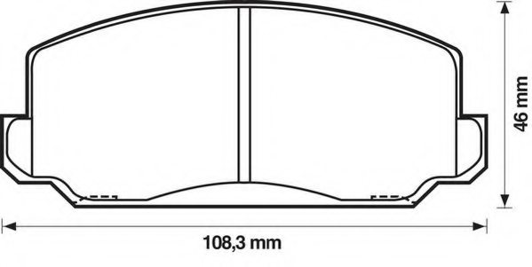 45022671672,HONDA 45022671672 Brake Pad Set, disc brake for HONDA