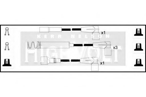 1282090,OPEL 12 82 090 Ignition Cable for OPEL