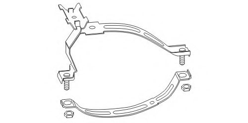 18211176711,BMW 18 21 1 176 711 Holder, exhaust system for BMW