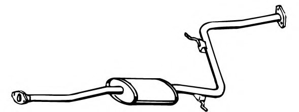 B69140300,MAZDA B69140300 Middle Silencer for MAZDA