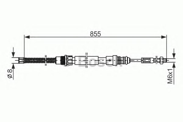 474573,PEUGE 4745.73 Cable, parking brake for PEUGE