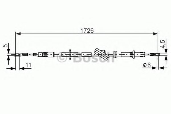 2114200385,MERCE 211 420 03 85 Cable, parking brake for MERCE