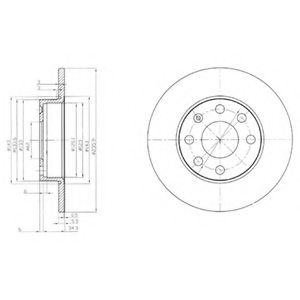 569028,OPEL 569028 Brake Disc for OPEL