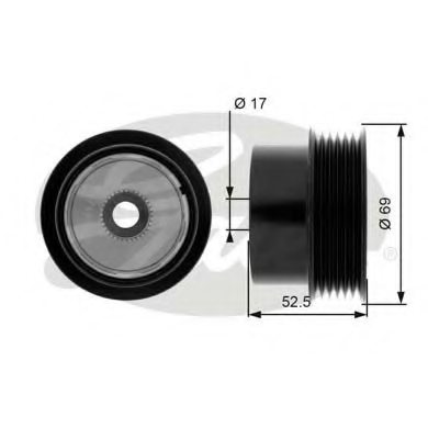 30777744,VOLVO 30777744 Alternator / Generator Pulley for VOLVO