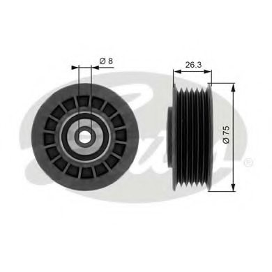 6012000770,MERCE 6012000770 Deflection/Guide Pulley, v-ribbed belt for ...
