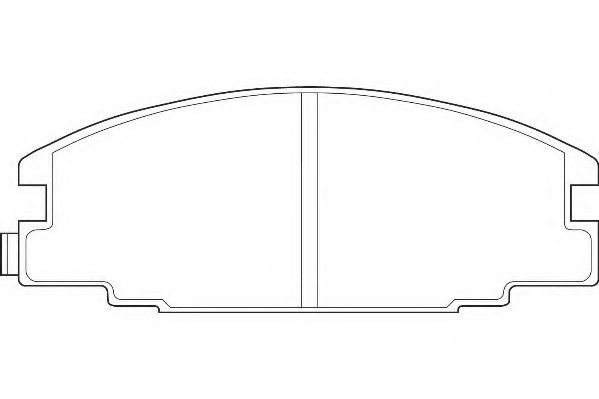 8944611550,ISUZU 8-94461-155-0 Brake Pad Set, disc brake for ISUZU