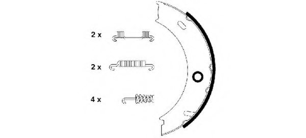 Borg /& Beck BBS6328 Brake Shoes