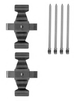 0004214774,MERCE 000 421 47 74 Accessory Kit, disc brake pads for MERCE