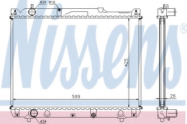 1770068DA0,SUZUK 1770068DA0 Radiator, engine cooling for SUZUK