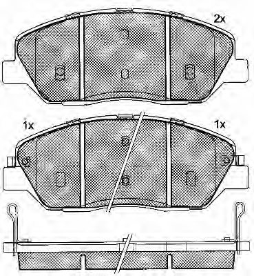 581012PA70,KIA 581012PA70 Brake Pad Set, disc brake for KIA