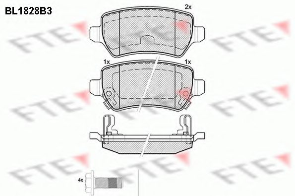 1605128,OPEL 16 05 128 Brake Pad Set, disc brake for OPEL