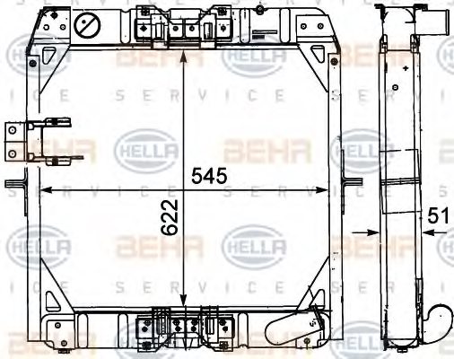 A3815010801,MERCEDES-BENZ A 381 501 08 01 Radiator, engine cooling