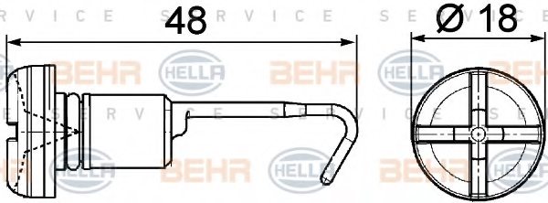 17117571988,BMW 17 11 7 571 988 Bolt, radiator cap for BMW
