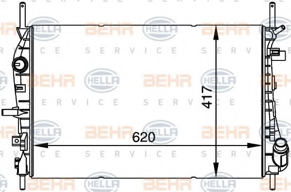 1350152,PSA 1350152 Condenser, air conditioning for PSA