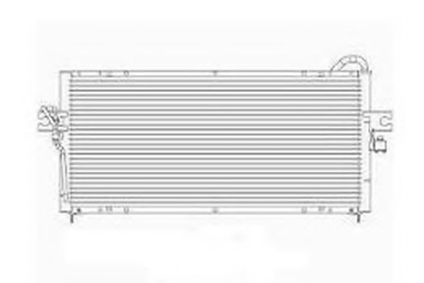 921102M117,NISSAN 921102M117 Condenser, air conditioning for NISSAN
