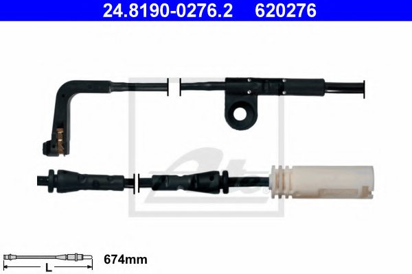 34352282935,BMW 34 35 2 282 935 Warning Contact, brake pad wear for BMW
