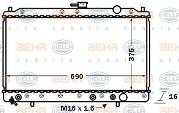 MB660472,OEM MB660472 Radiator for OEM