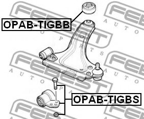 352320,OPEL 352320 Control Arm-/Trailing Arm Bush for OPEL