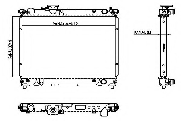 1770056B00,SUZUK 1770056B00 Radiator, engine cooling for SUZUK