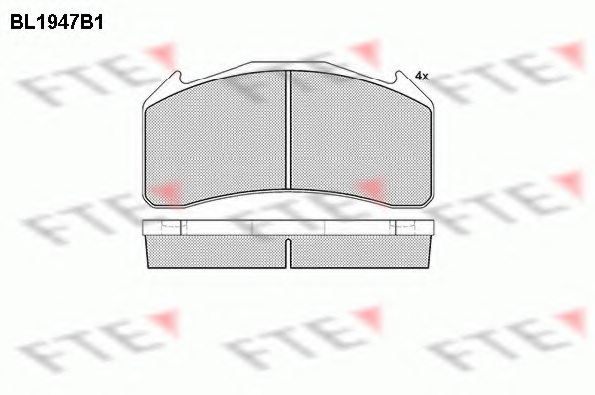 3093531,VOLVO 3093531 Brake Pad Set, disc brake for VOLVO