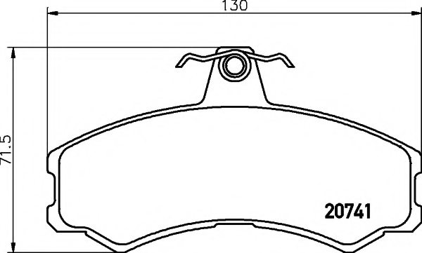 500029493,IVECO 500029493 Brake Pad Set, disc brake for IVECO