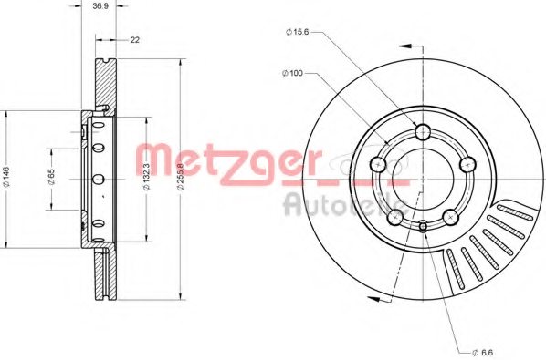 6R0615301,VAG 6R0 615 301 Brake Disc for AUDI,SEAT,SKODA,VW