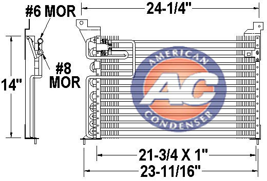 DPI 3466 Condenser, air conditioning