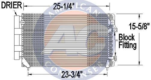 DPI 4982 Condenser, air conditioning