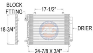 DPI 3290 Condenser, air conditioning