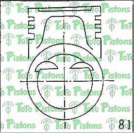 Stock NB83LVC Piston