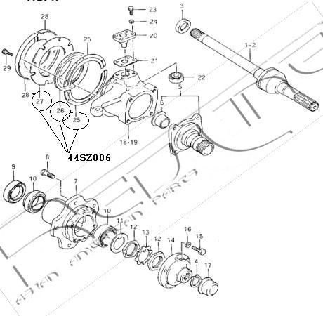 4560082810,SUZUK 45600-82810 Gasket, differential for SUZUK