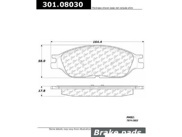 CENTRIC  30108030 Brake Pad