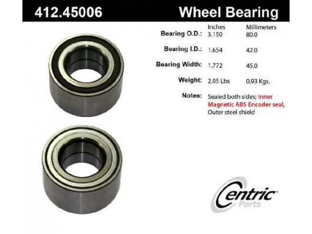 CENTRIC  41245006 Axle Shaft Bearing