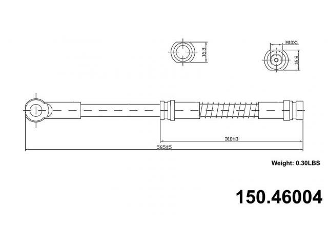 CENTRIC  15046004 Hydraulic Hose