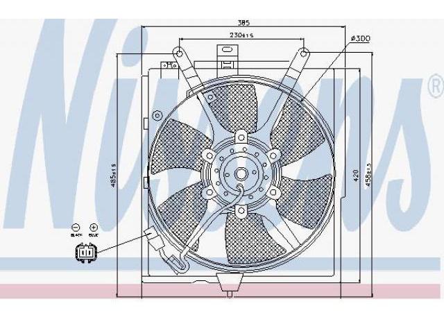 Nissens 85300 Fan radiator 