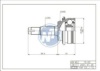 HDK TO-03 Joint Kit, drive shaft