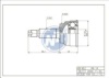 HDK MA-14 Joint Kit, drive shaft