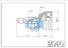 HDK MI-12 Joint Kit, drive shaft
