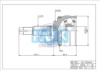 HDK NI-70A44 Joint Kit, drive shaft
