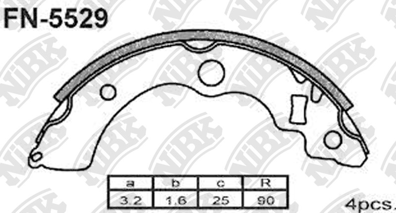 HONDA 43153S2K004 Brake Shoe