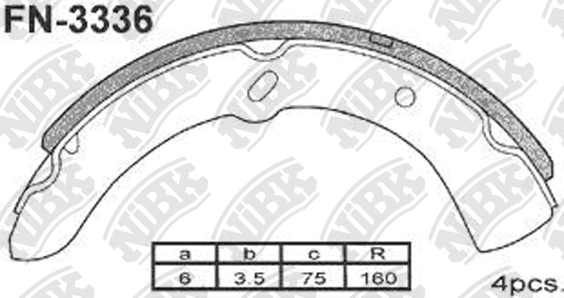 AKEBONO NN3543 Brake Shoe